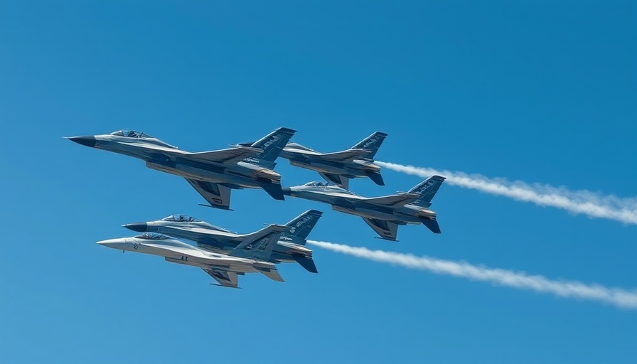 Fighter jets at Soar & Shore Festival Atlantic City air show.