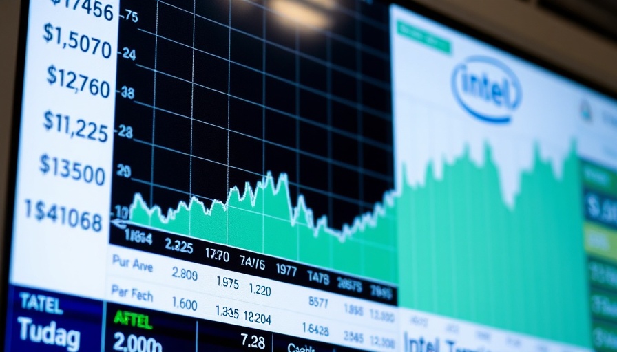 Intel Corporation stock chart with upward trend details.