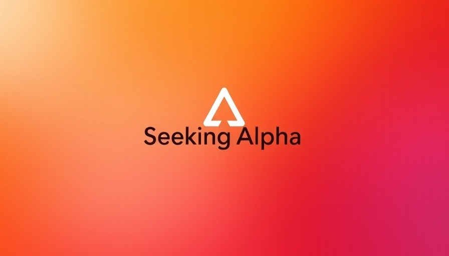 Minimalistic Seeking Alpha logo on vibrant gradient