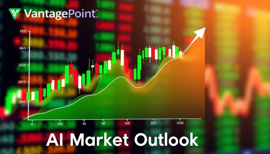 Vantagepoint AI Market Outlook, upward trend graph, financial data
