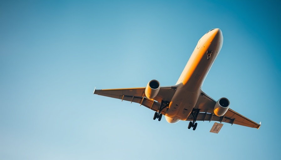 Airliner flying in a clear sky captured at sunrise, symbolizing sustainable aviation fuel SAF.