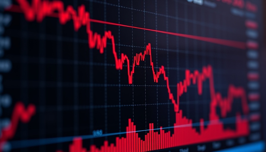 JELLY Crypto Drama: Graph of declining prices with red gradient.
