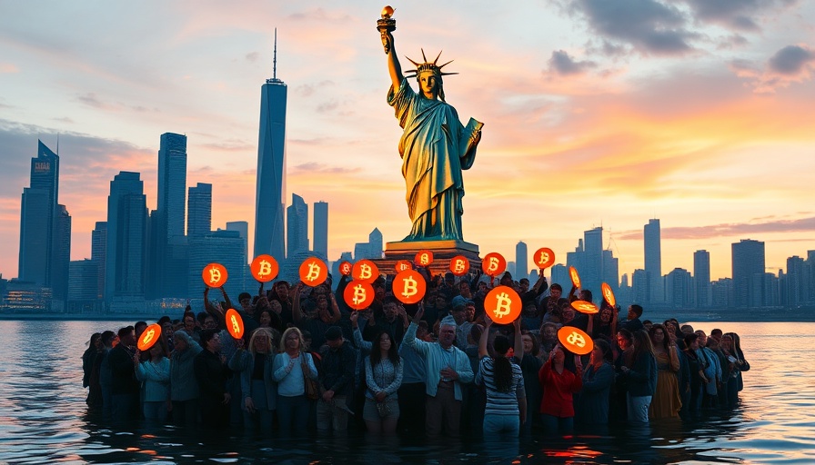Bipartisan Legislation Bitcoin Democracy scene with iconic statue.