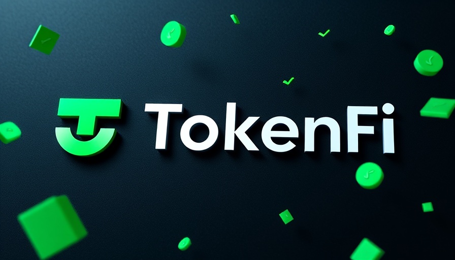 TokenFi logo with green checkmarks highlighting removal of TOKEN buy/sell tax.
