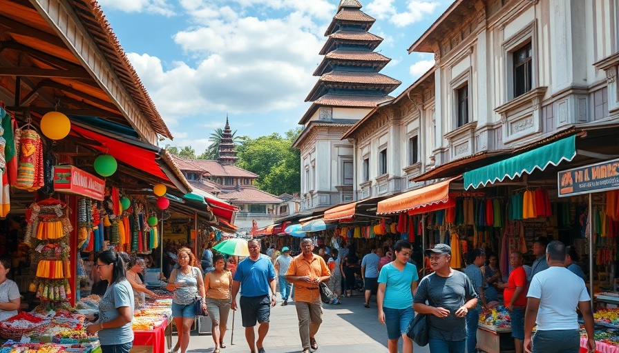 Street market in Sanur showcasing Bali's vibrant local culture.