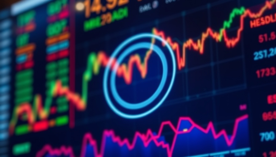 Circle prepares for IPO with digital stock market display.