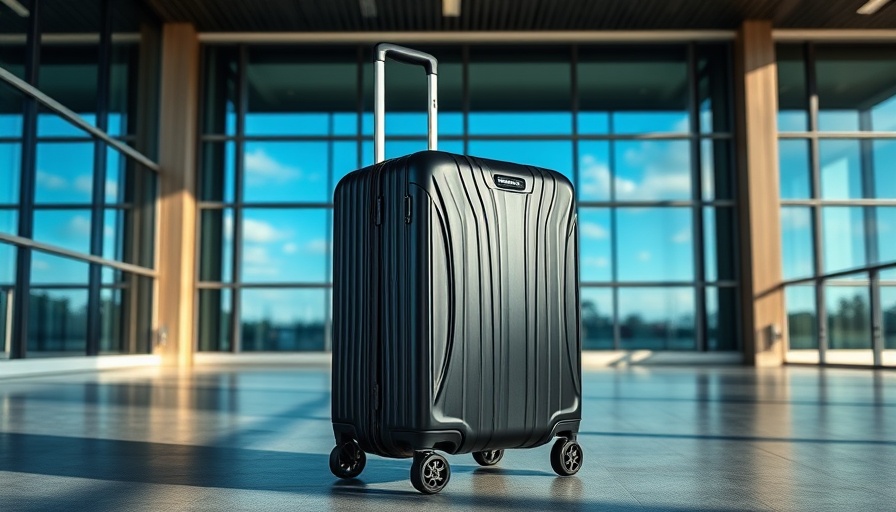 Monos Hybrid luggage review with sleek design and airport setting.