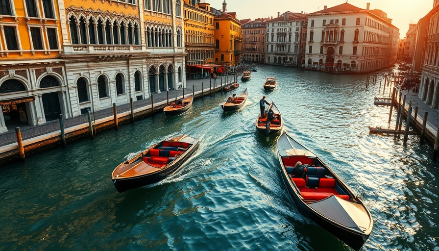 Scenic Venice canal with gondolas - perfect for Italian city breaks.