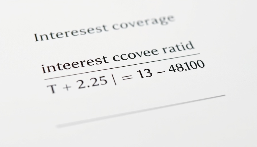 Trump's Tariffs and Zombie Economy formula for interest coverage ratio.