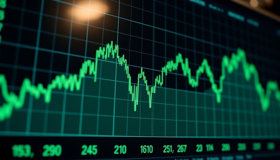 Bitcoin price prediction chart showing fluctuations on digital interface.