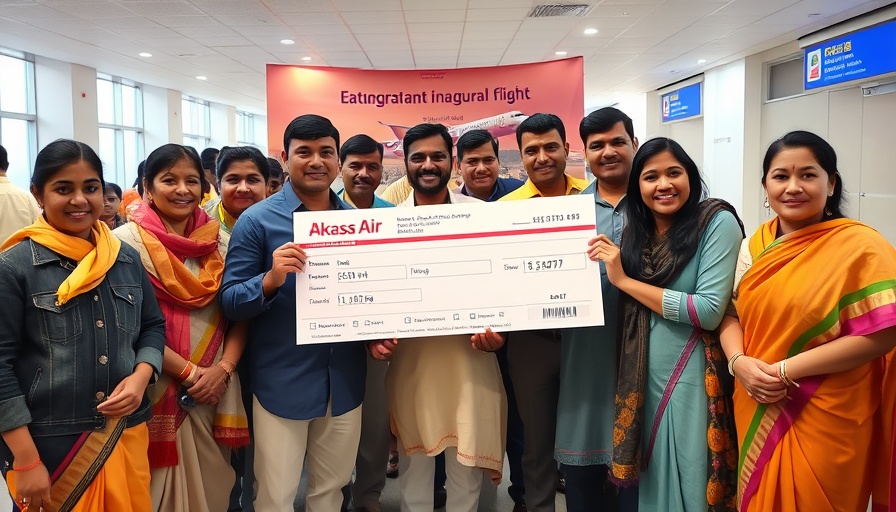Akasa Air expands to Bihar: Inaugural flight celebration.