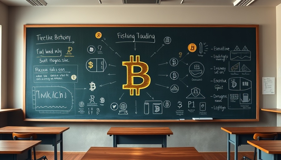 Chalkboard with Bitcoin diagrams representing corporate Bitcoin adoption.