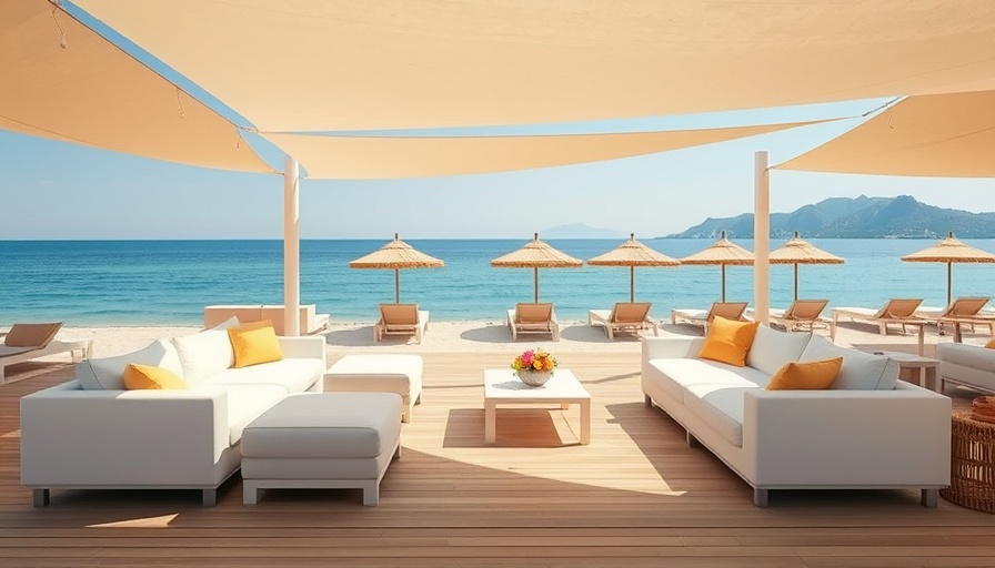 Relaxed lounge area at Eagles Palace Hotel Halkidiki with sea view.
