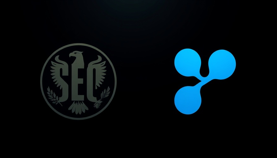 SEC settlement with Ripple depicted in abstract symbols