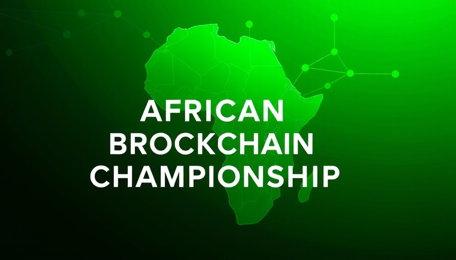 African Blockchain Championship logo on green background.