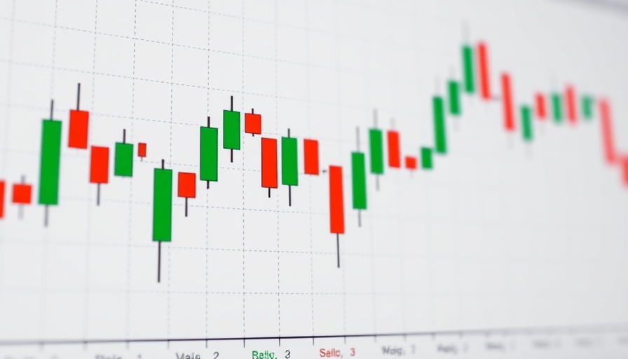 Detailed candlestick chart showcasing financial volatility.