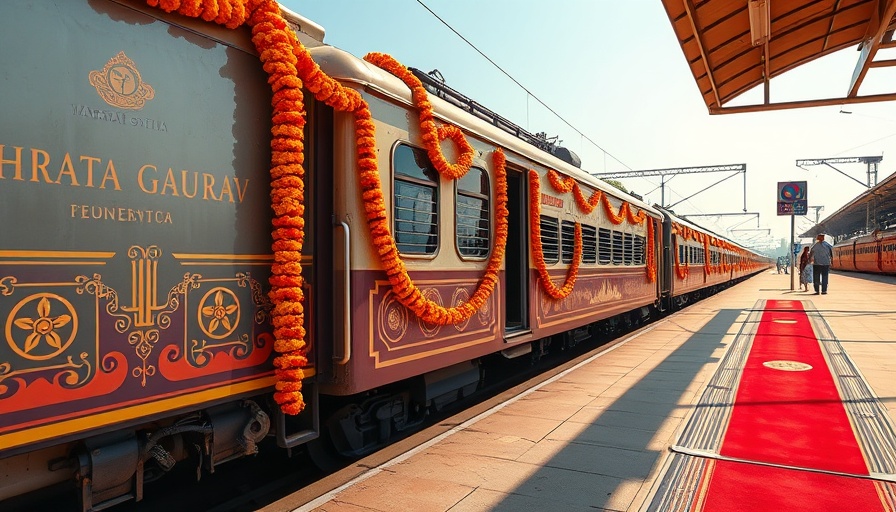 Bharat Gaurav train tour with Maratha empire theme.