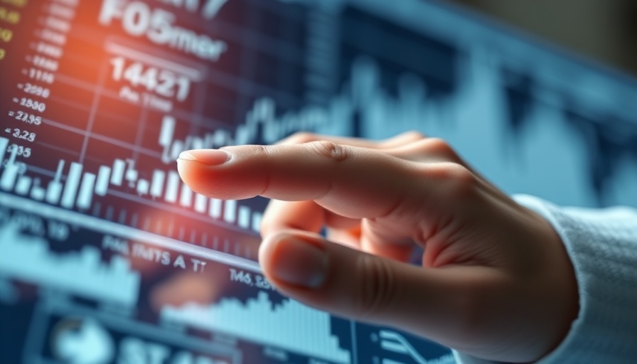 Financial data interaction with graphs symbolizing S&P 500 EPS revisions
