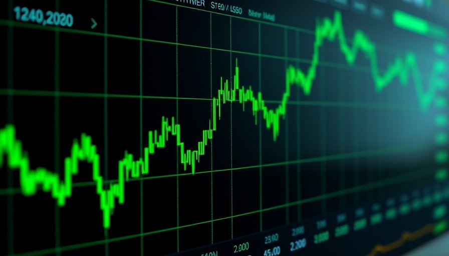 Bitcoin price analysis chart depicting fluctuating market trends.