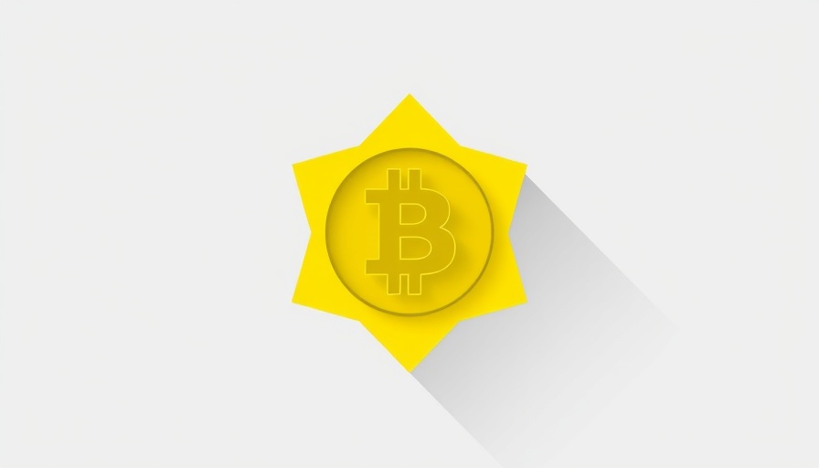 Binance NFT Discovery with Bitcoin symbol in geometric design