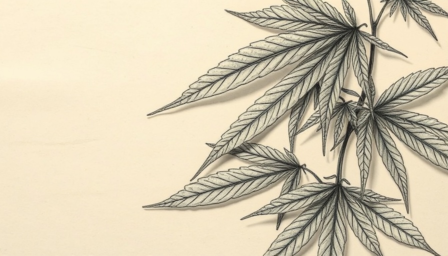 Cannabis leaf sketch illustrating Canopy Growth delisting risks.