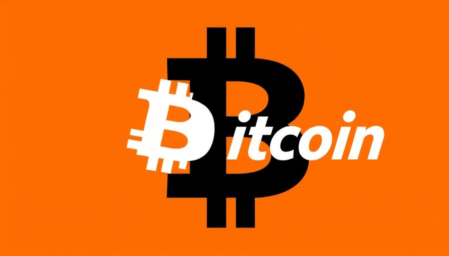 Bold Bitcoin graphic on orange background, related to BlackRock and MicroStrategy Bitcoin holdings.