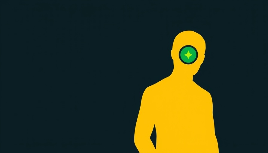Abstract illustration of ICO scams with yellow silhouette and green capsule.