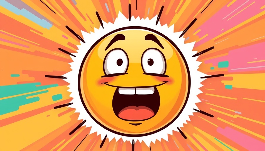 Surprised emoji cartoon art, vibrant and expressive.