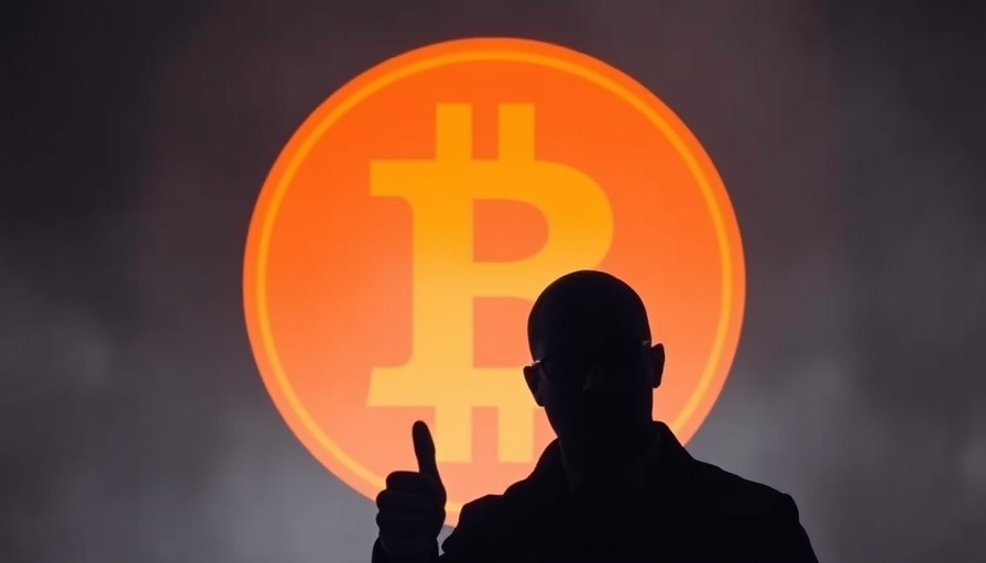 Silhouette of person with thumbs-up over Bitcoin symbol, Jerome Powell Impact on Bitcoin.