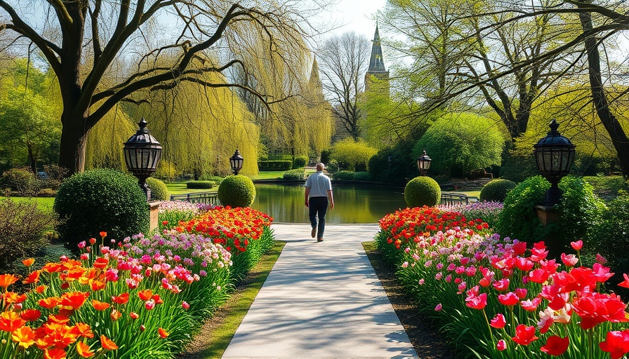 Lush garden path in Mobile Alabama Spring Getaway