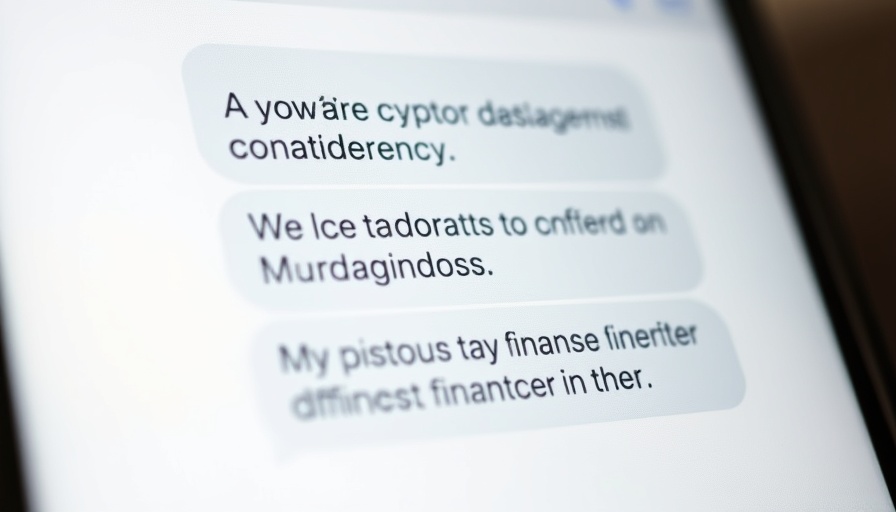 Bitcoin Yield Fund Investment text conversation screenshot on digital platform