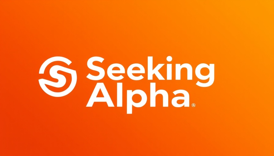 Seeking Alpha logo on orange gradient background.
