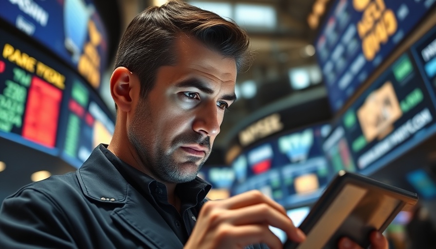Market rally impacts Dow and S&P 500 gains with focused trader.