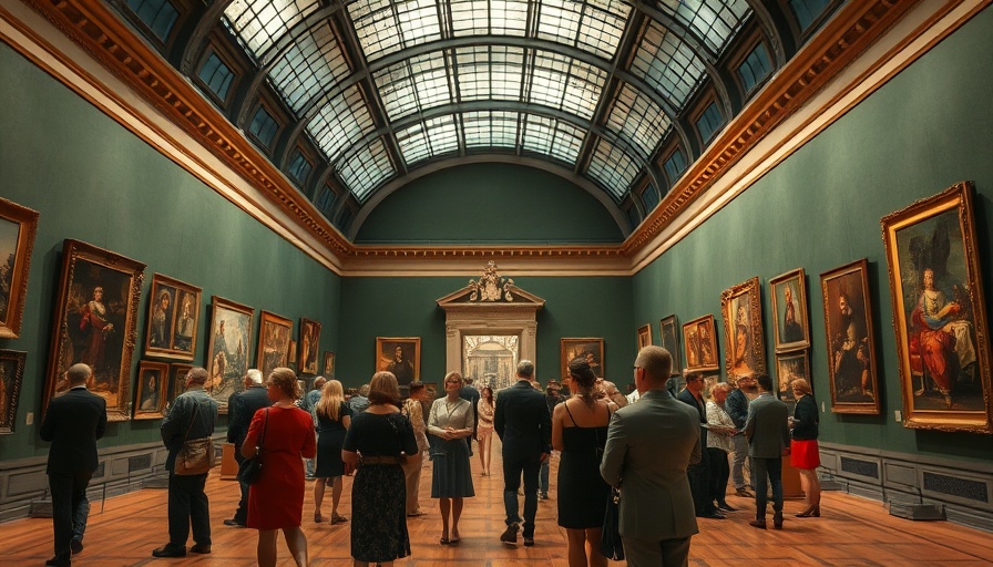 Hidden art gem in Europe, elegant gallery with classic art.