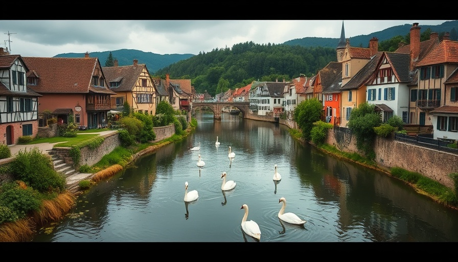 Charming European village by a river in lush setting, an underrated European city.