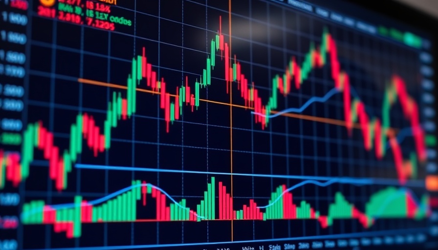 Detailed Bitcoin trading chart showing price movements and indicators.