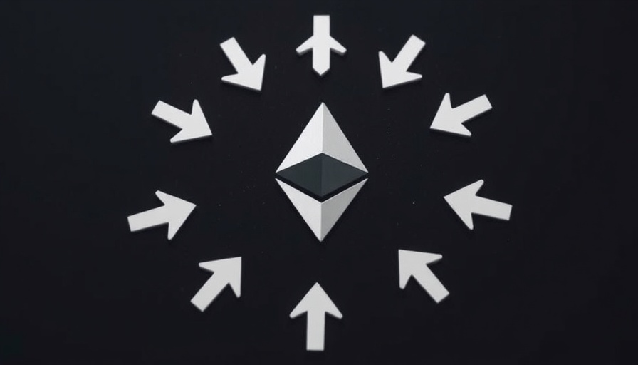 Ethereum symbol targeted by arrows representing DeFi market competition.