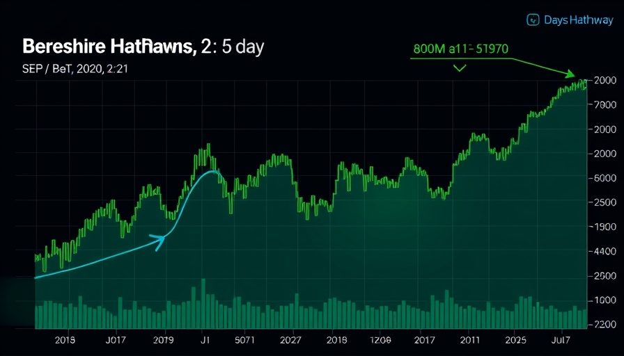 Berkshire Hathaway Q1 earnings chart showing 5-day stock growth.