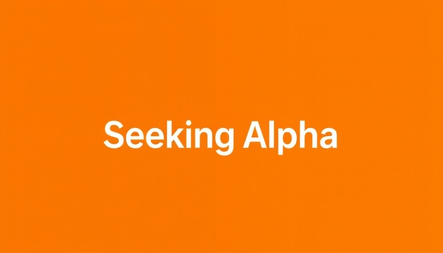 Seeking Alpha logo on orange gradient background.