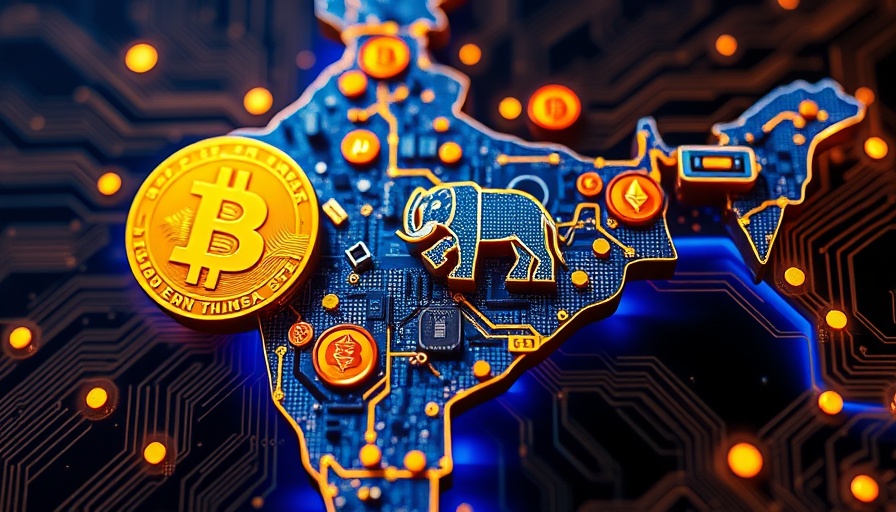 Digital map of India with Bitcoin symbols, illustrating cryptocurrency trust issues.