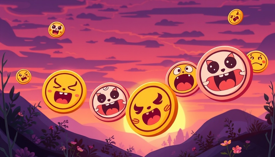 Top new meme coins to invest in this month, vibrant illustration.