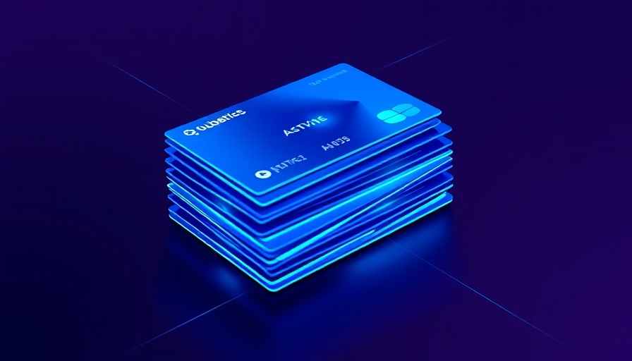 Futuristic Qubetics digital wallet concept illustration.
