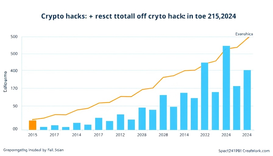 Graph of yearly crypto hack values relevant to Coinbase insider scam