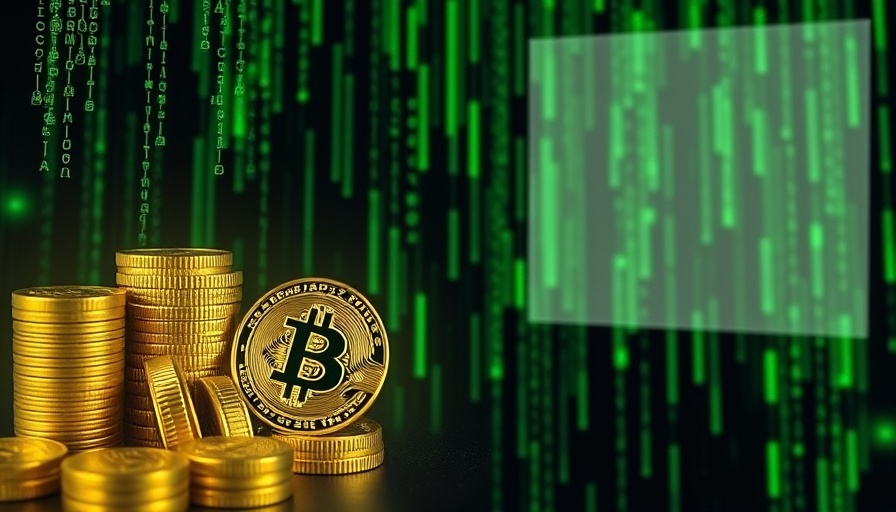 Matrix-themed graphic depicting asset performance in trading.