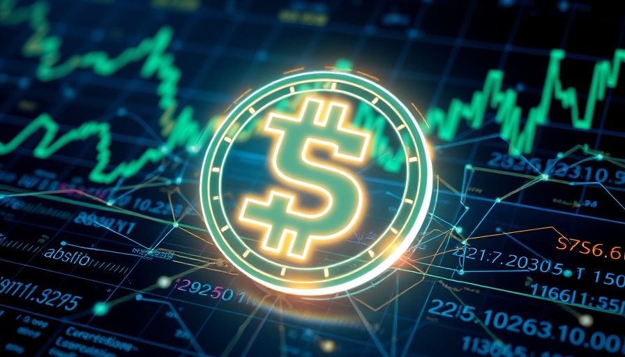 USD1 stablecoin symbol expanding on futuristic financial chart.
