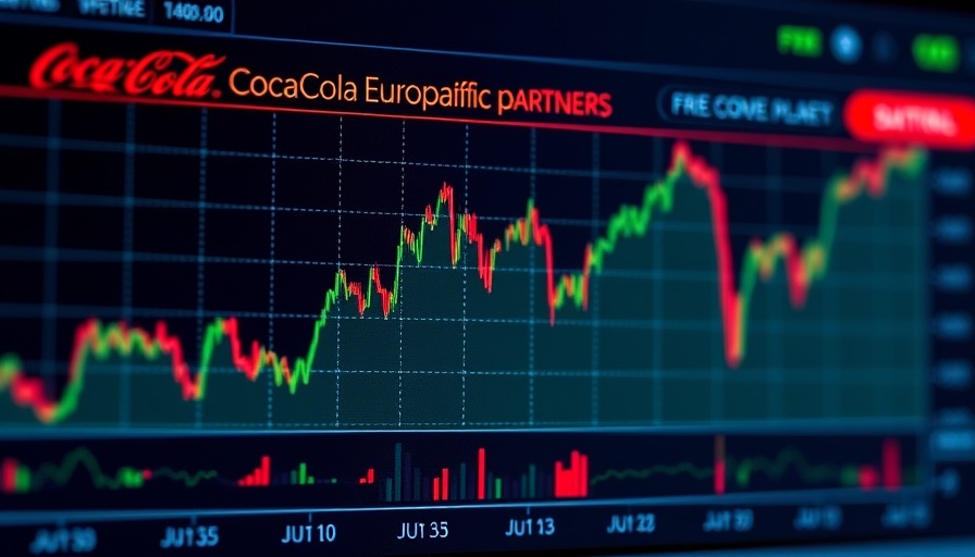 Coca-Cola Europacific Partners stock graph highlighting growth plans.