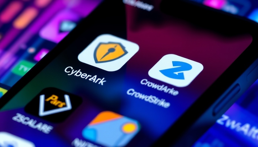 CyberArk app icon on smartphone screen, cybersecurity focus.