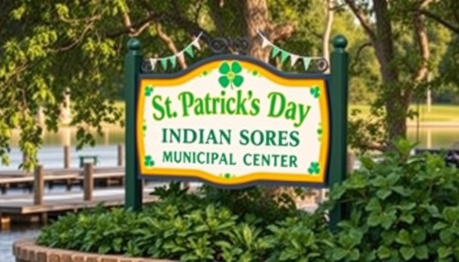 St. Patrick's Day Festival sign, vibrant event in US Gulf Coast March 2025.