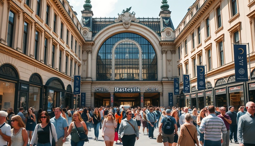 Vibrant Helsinki street scene at famous department store, perfect for travel itinerary.
