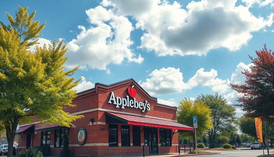 Applebee's restaurant exterior under sunny sky, showcasing potential for Dine Brands turnaround.